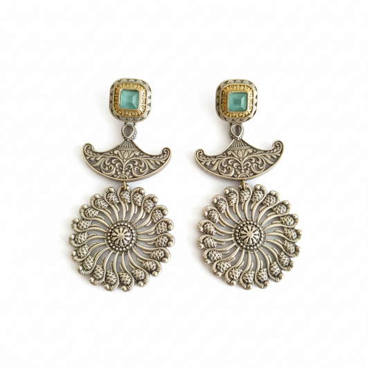 Metal Dangler Earrings-607