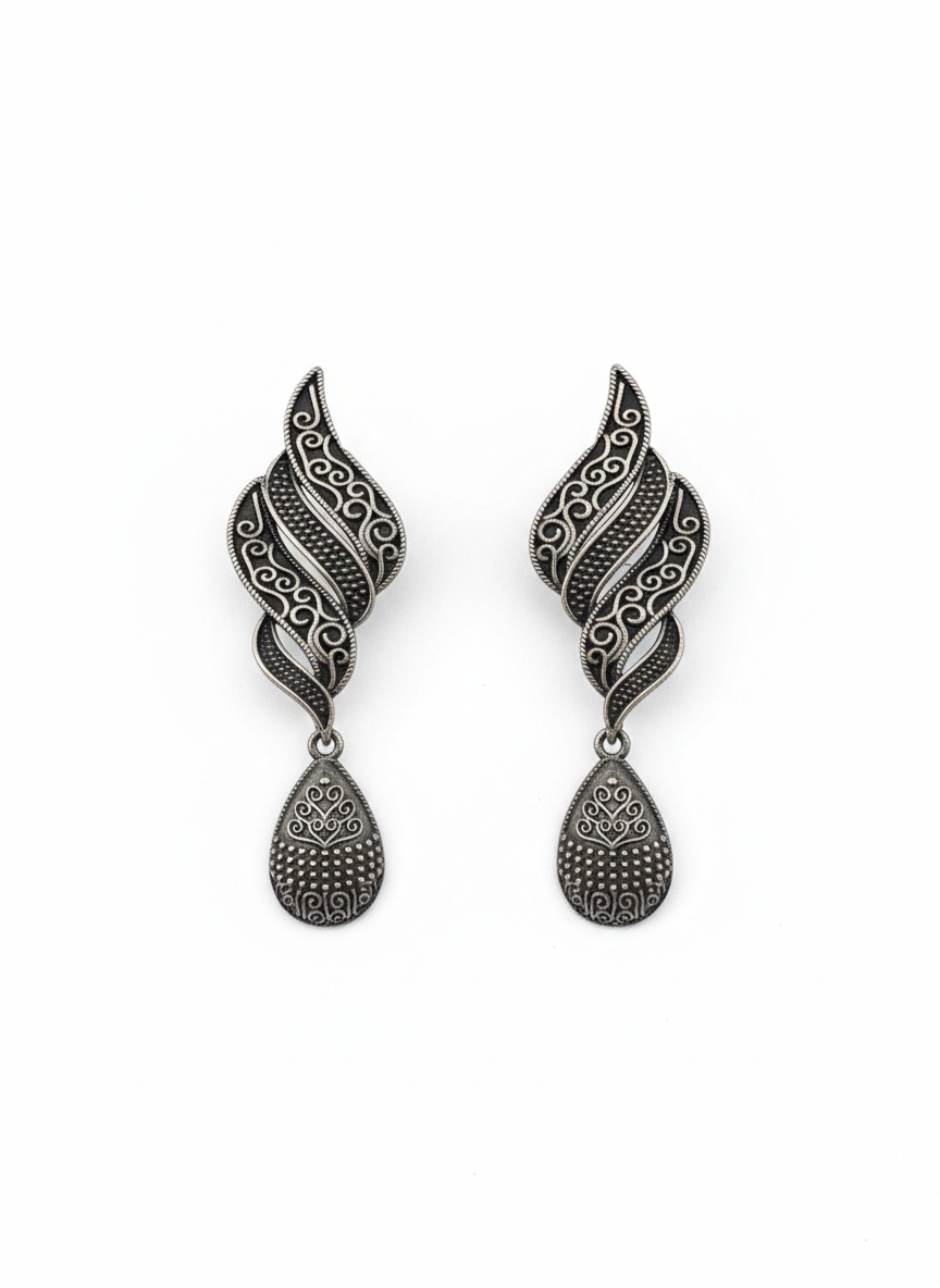 Metal Dangler Earrings-614