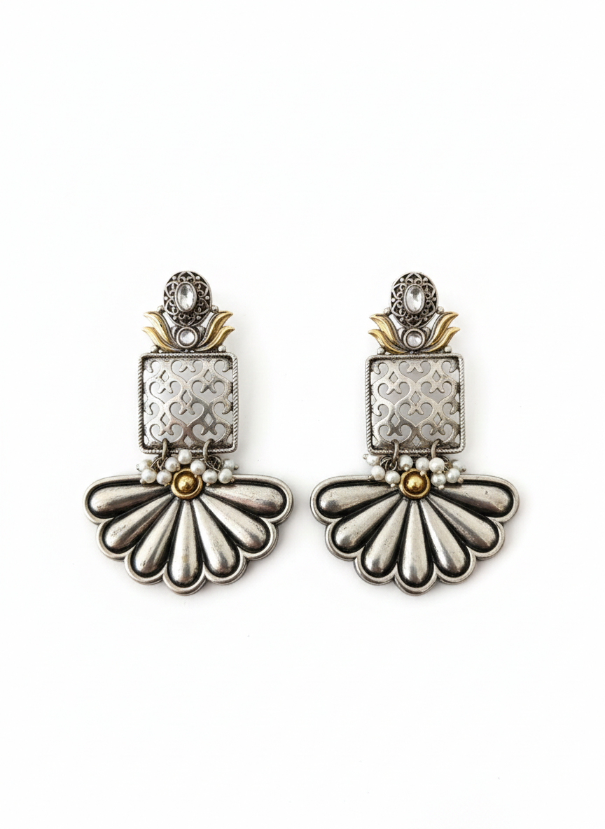 Metal Dangler Earrings-616