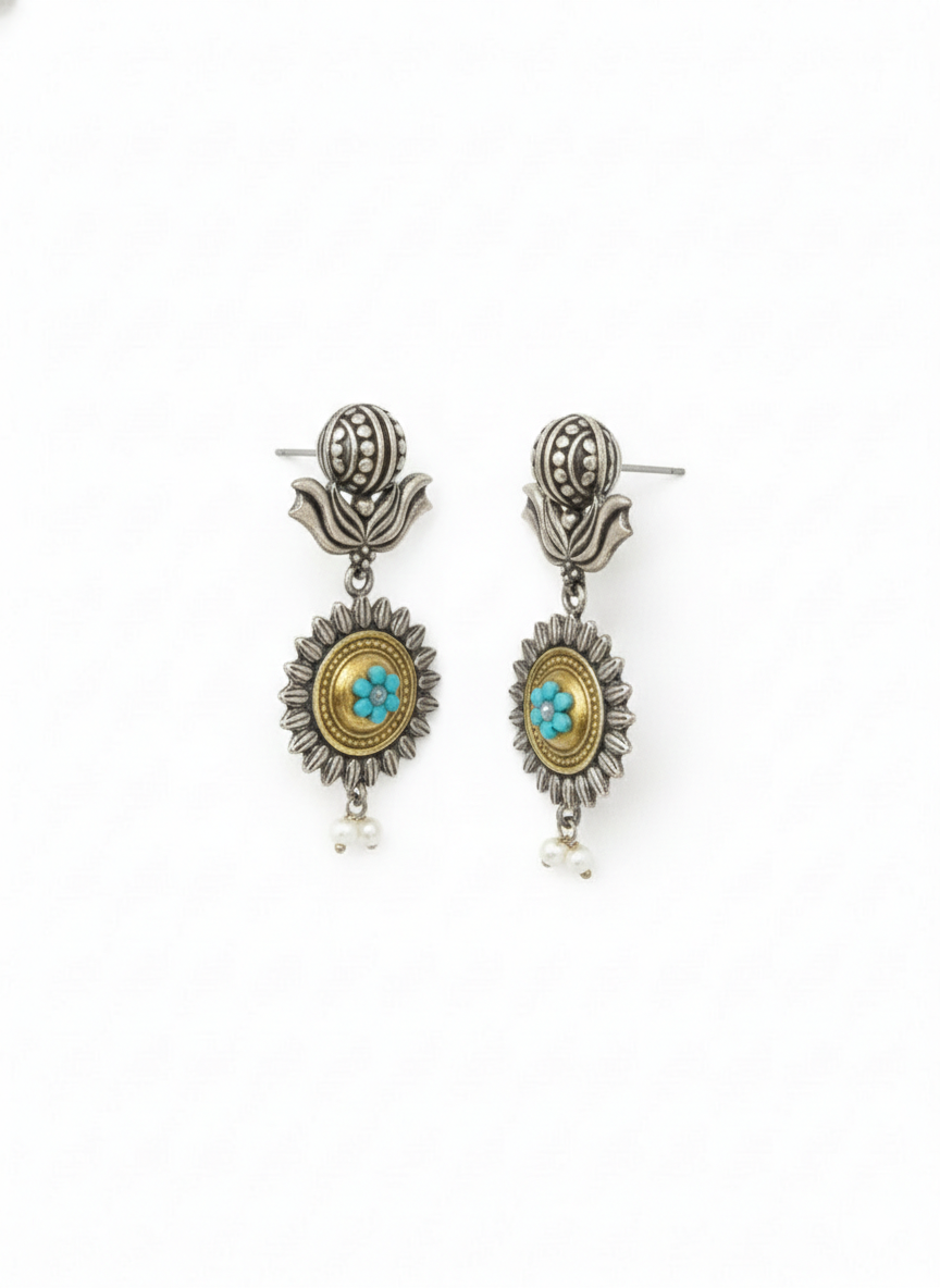 Metal Dangler Earrings-608