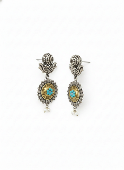 Metal Dangler Earrings-608