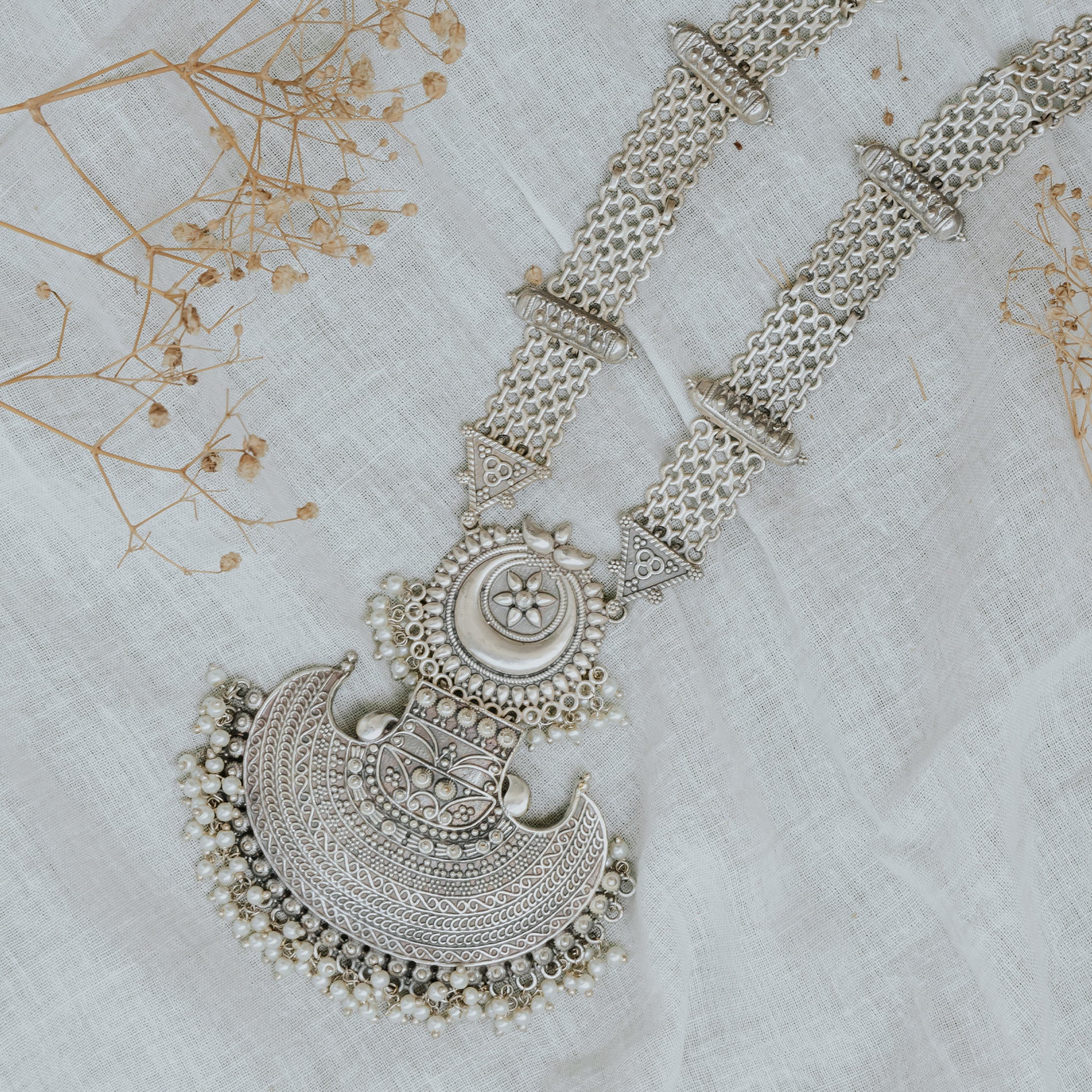 Elegant German Silver Necklace set