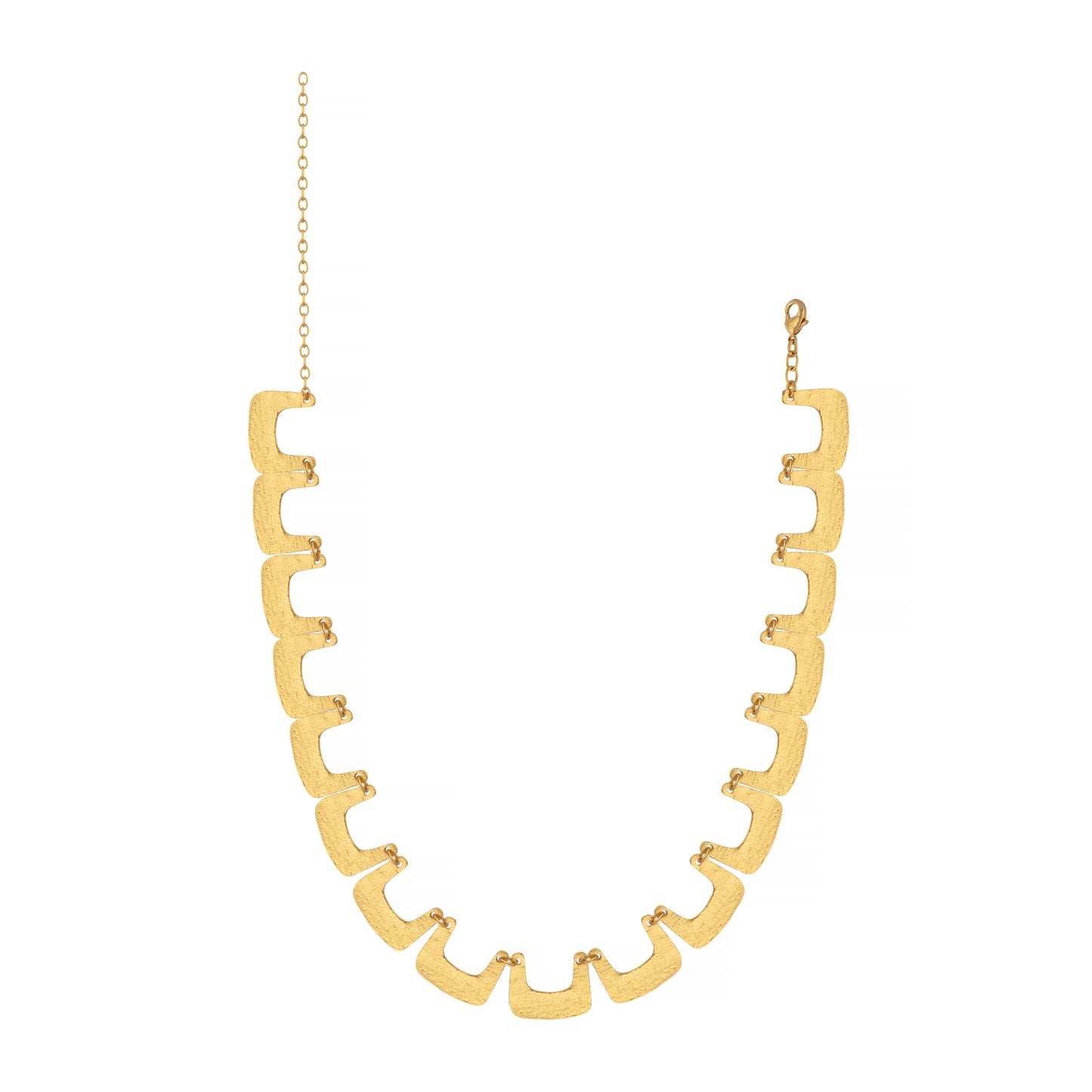 Gold platted Geometric elegant necklace