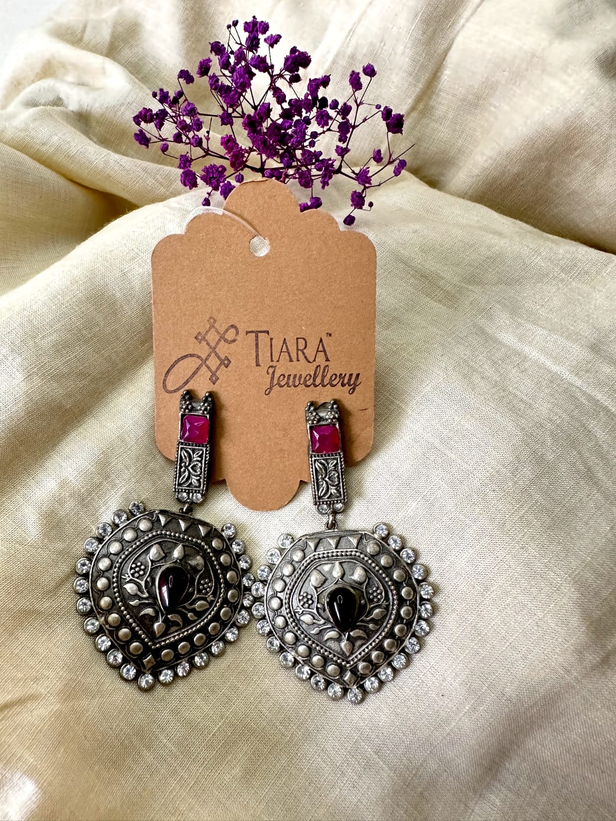 German Silver ethnic earrings in sale for women & Girls