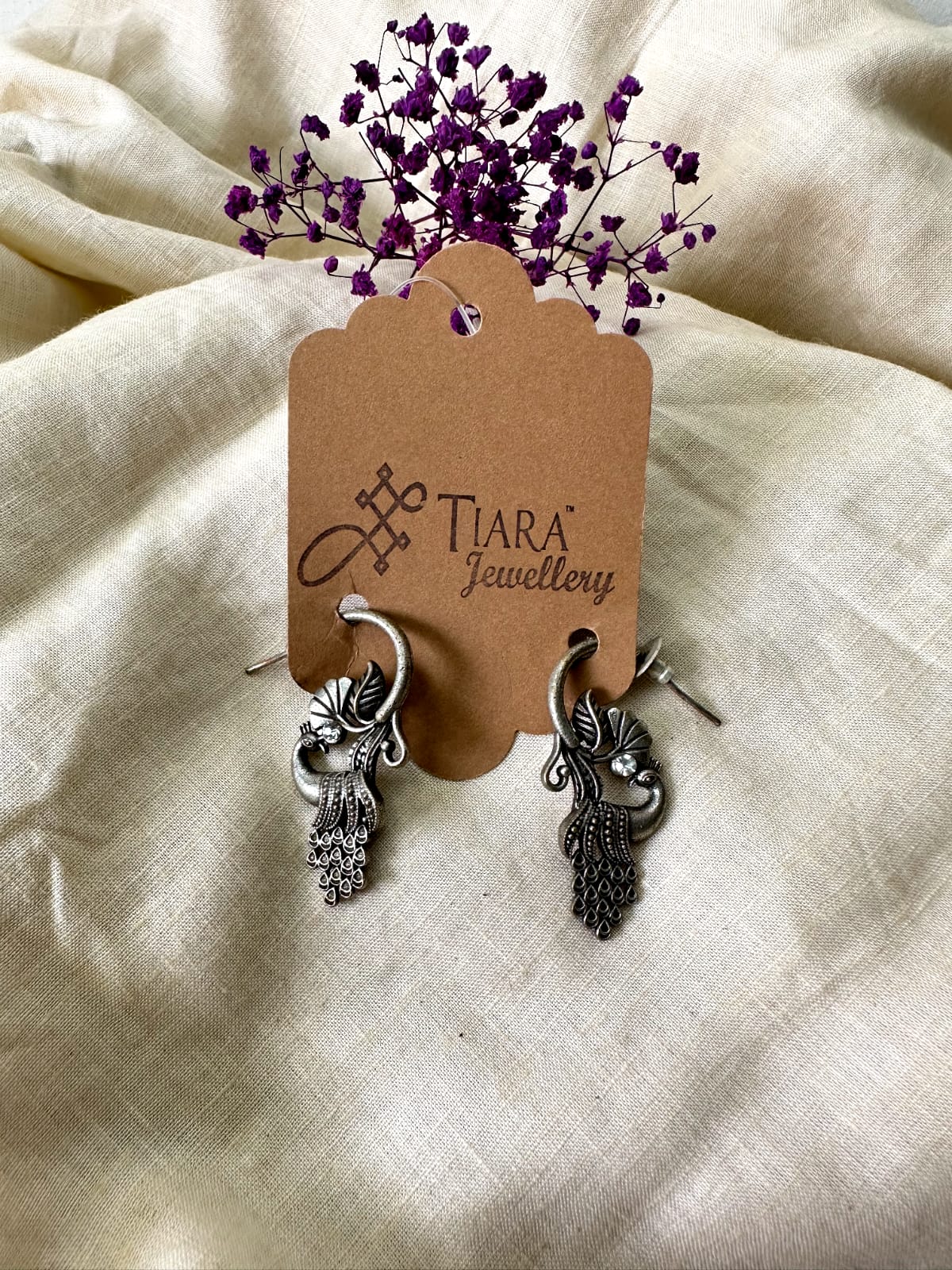 German Silver Peacock earrings in sale for women & Girls