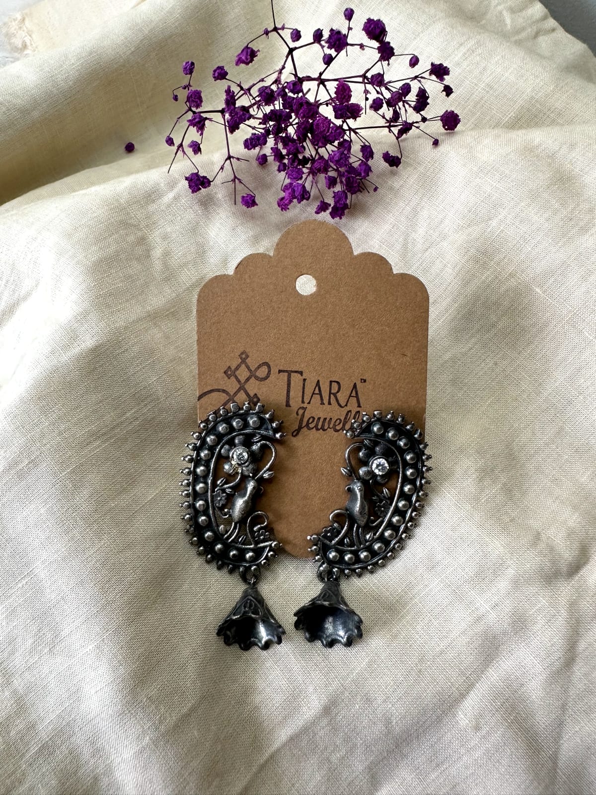 German Silver Tribal Look earrings in sale for women & Girls