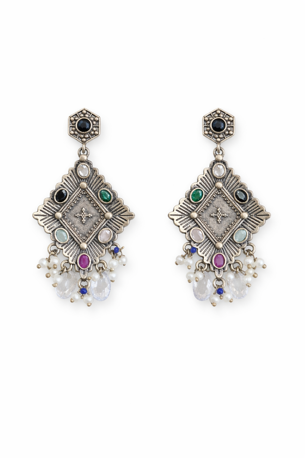 Metal Dangler Earrings-528