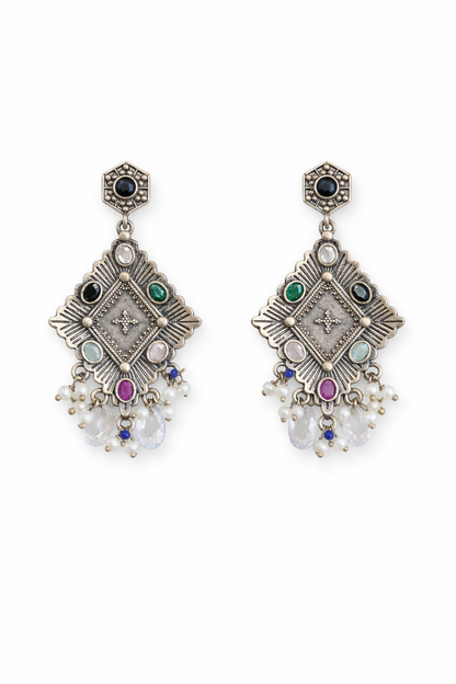 Metal Dangler Earrings-528