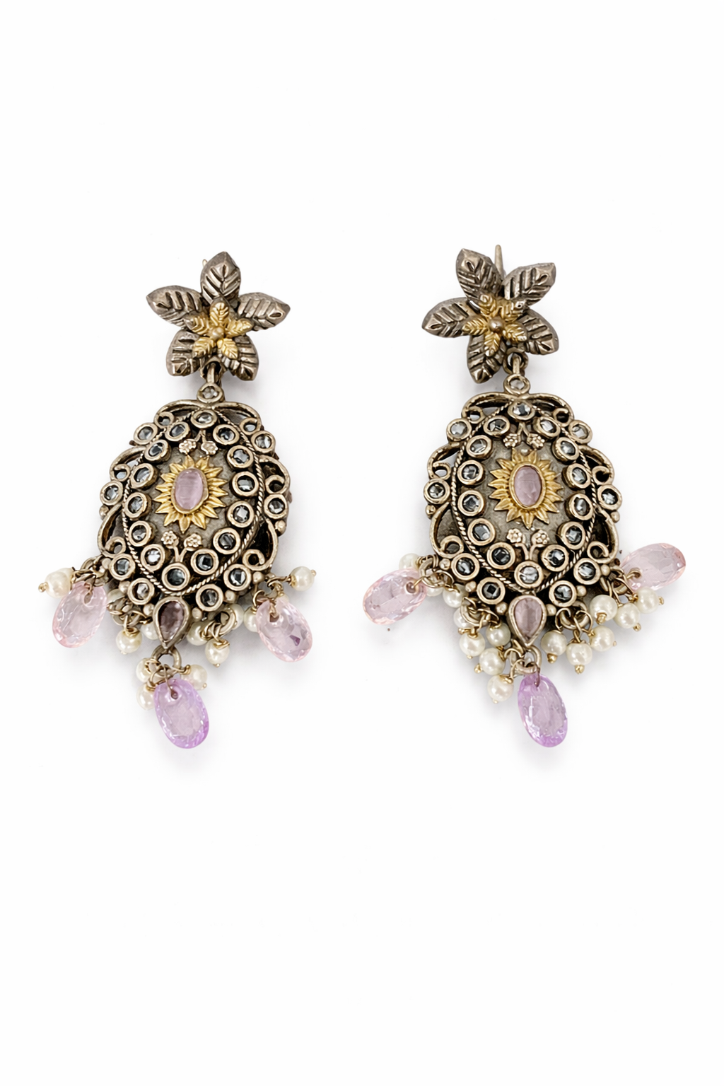 Metal Dangler Earrings-606