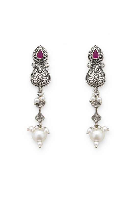 Metal Dangler Earrings-600