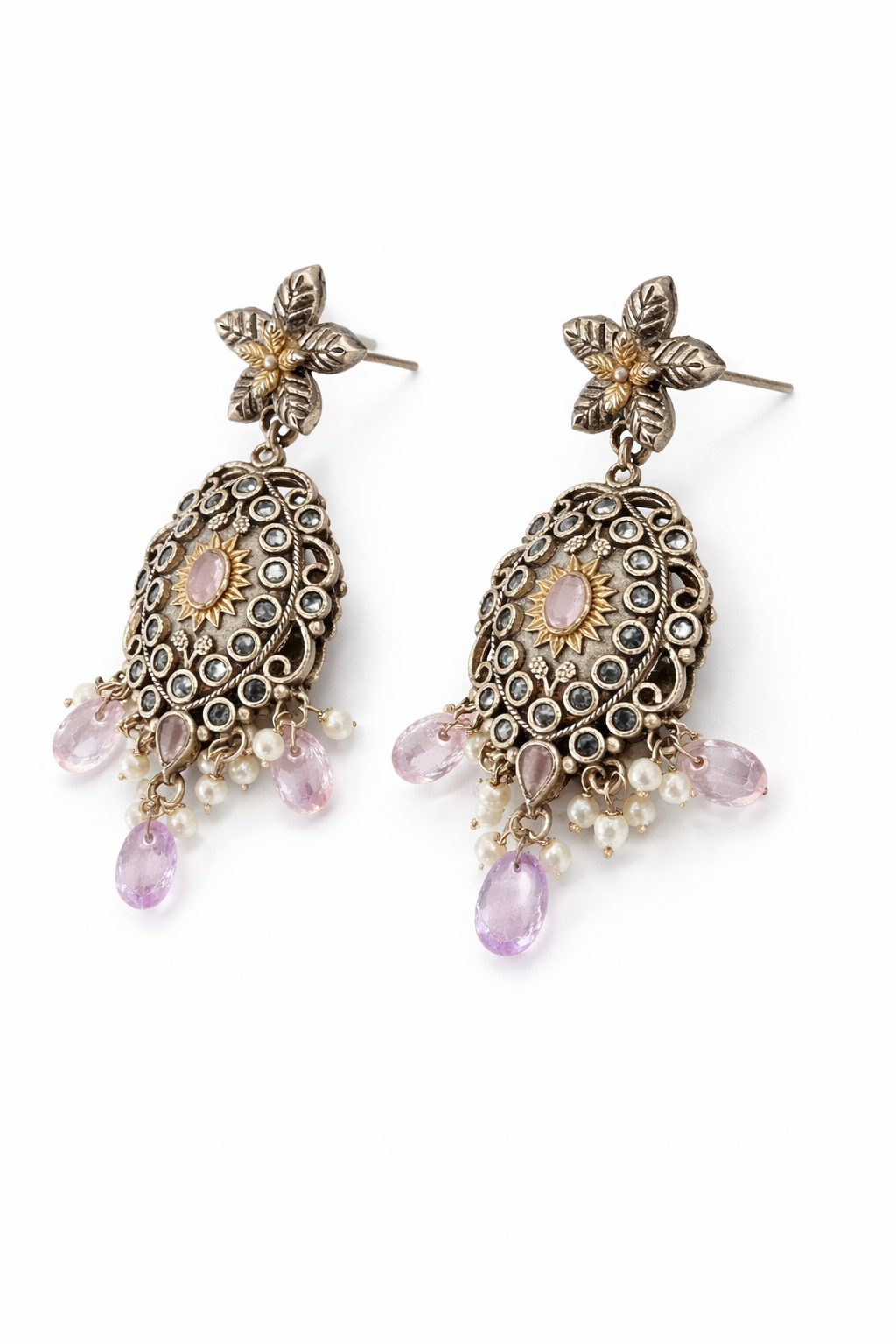 Metal Dangler Earrings-606