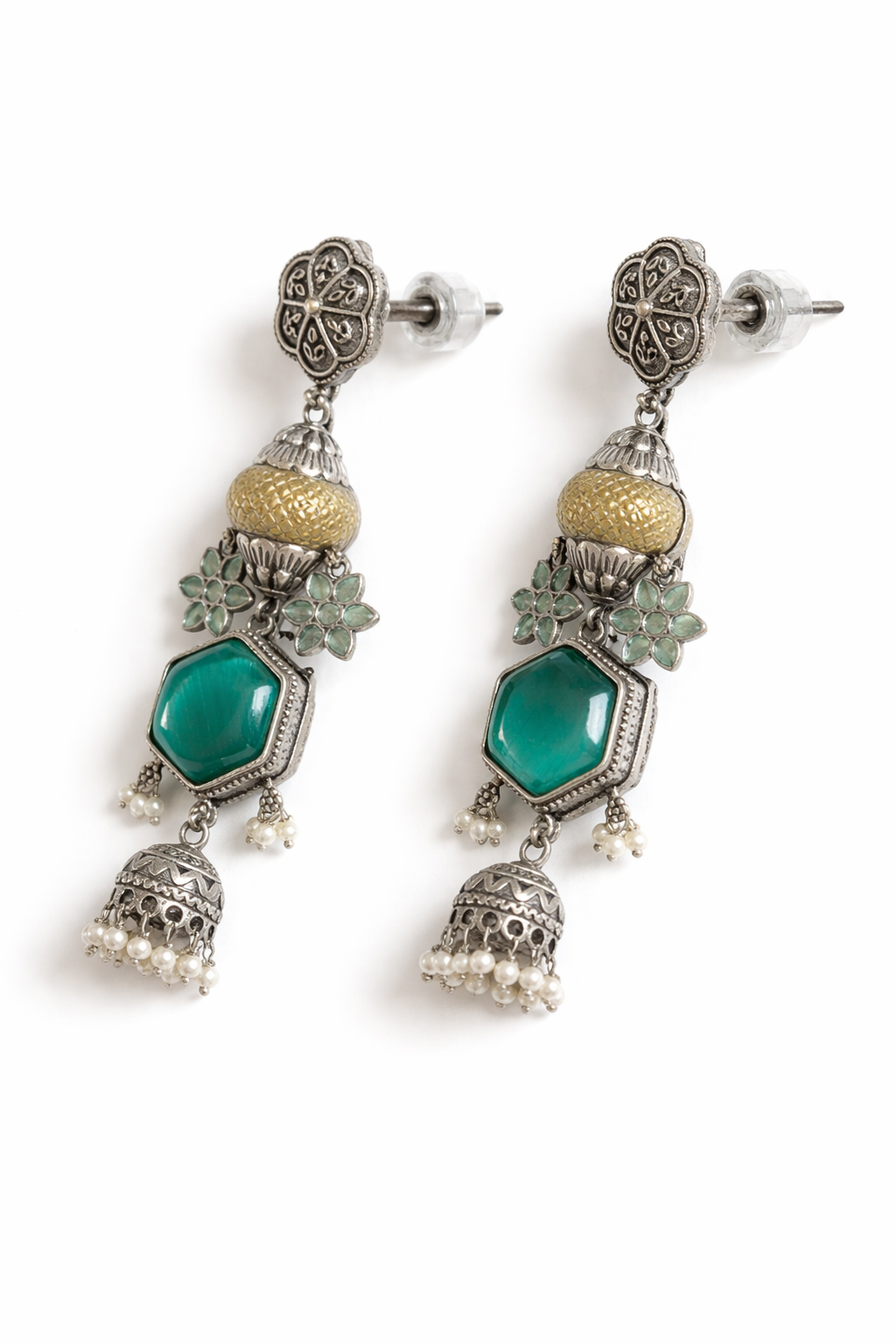 Metal Dangler Earrings-590