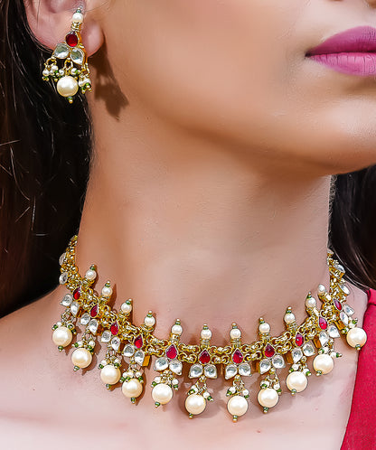 MER-08 jadau kundan Necklace set